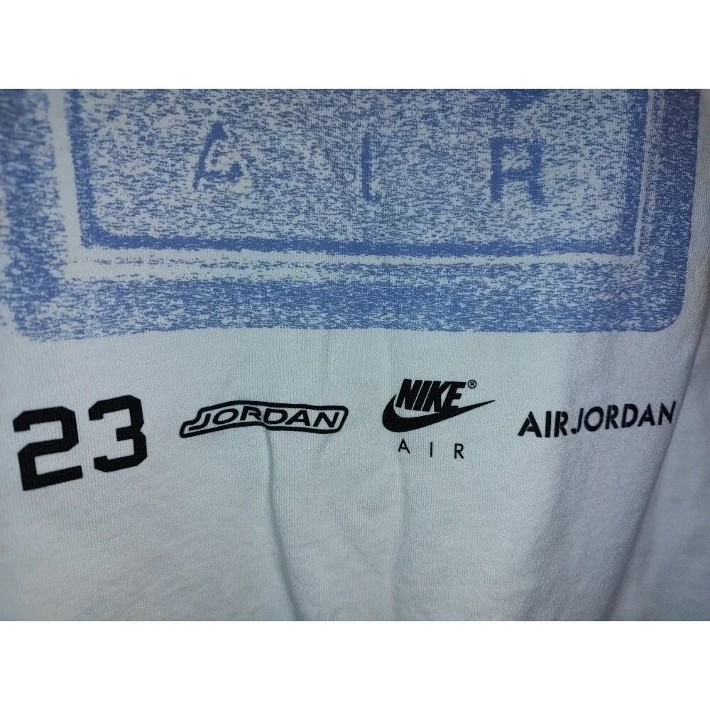 Men's Air Jordan White T Shirt Exclusive of decoration Size 3XL Pit2pit 25.5